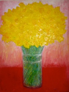 Daffodils Oil on canvas